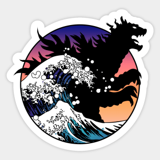 Shadow of the Great Wave Sticker